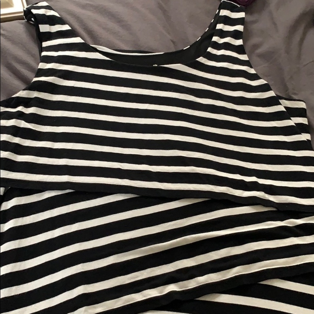 LOFT XL dress - criss cross tiers